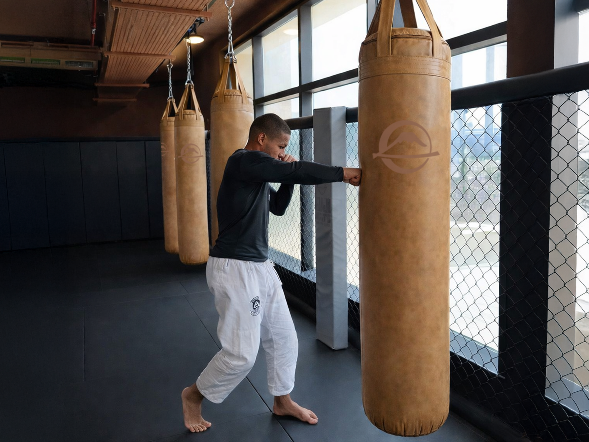 Vintage Leather Muay Thai Bag