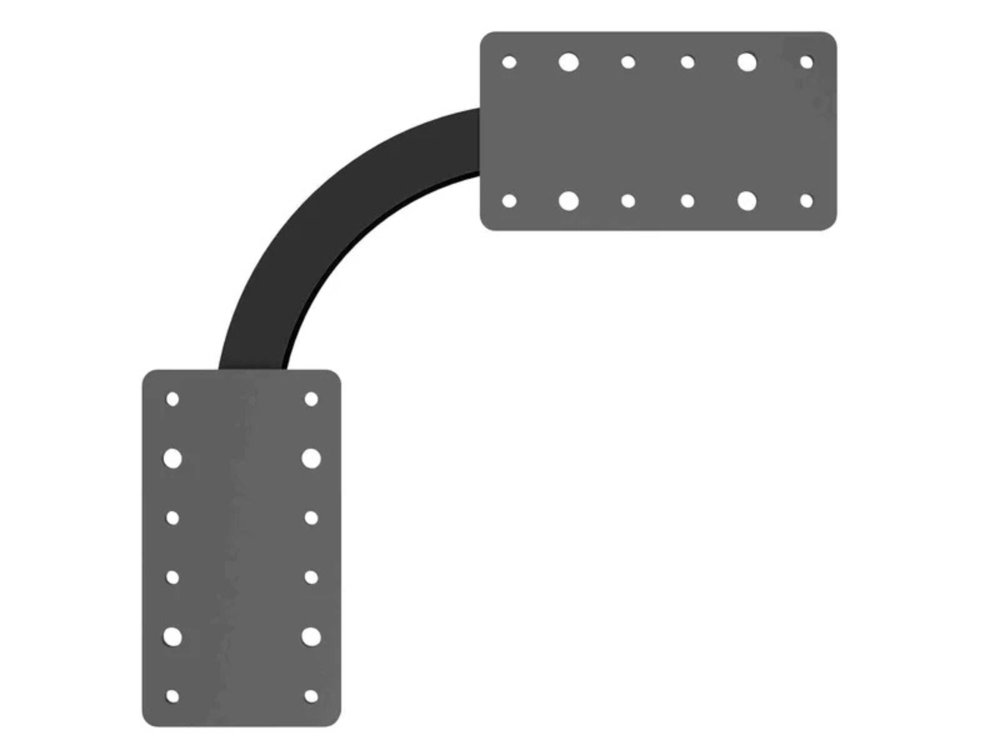 Trolley Bag Rack: Ceiling Mount Curve Unit