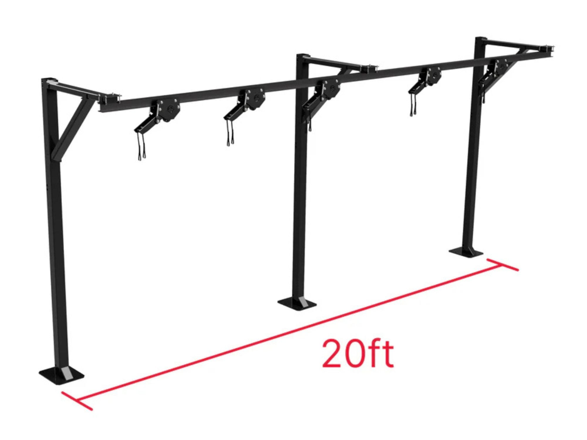 Trolley Bag Rack: Floor Mount