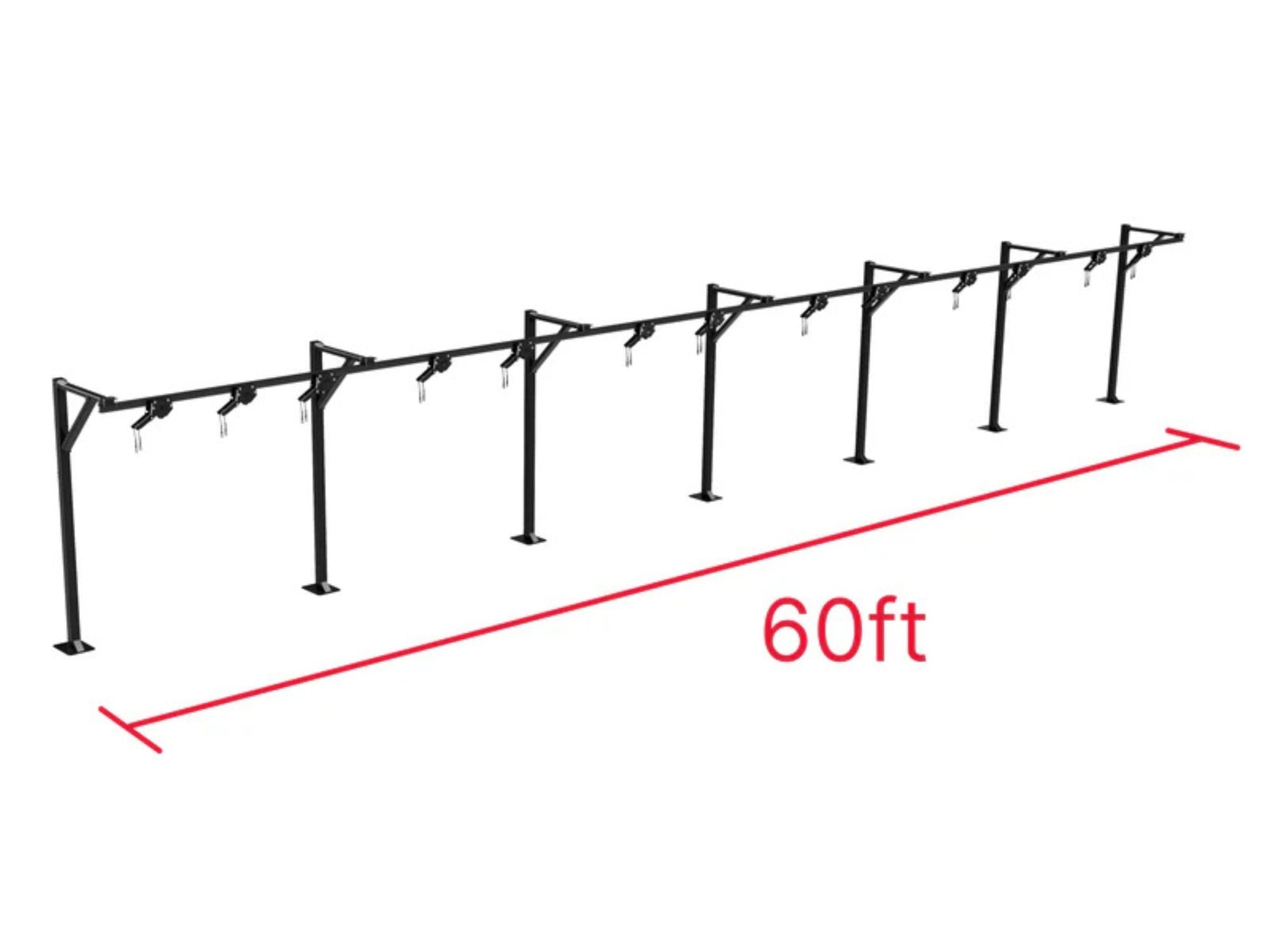 Trolley Bag Rack: Floor Mount