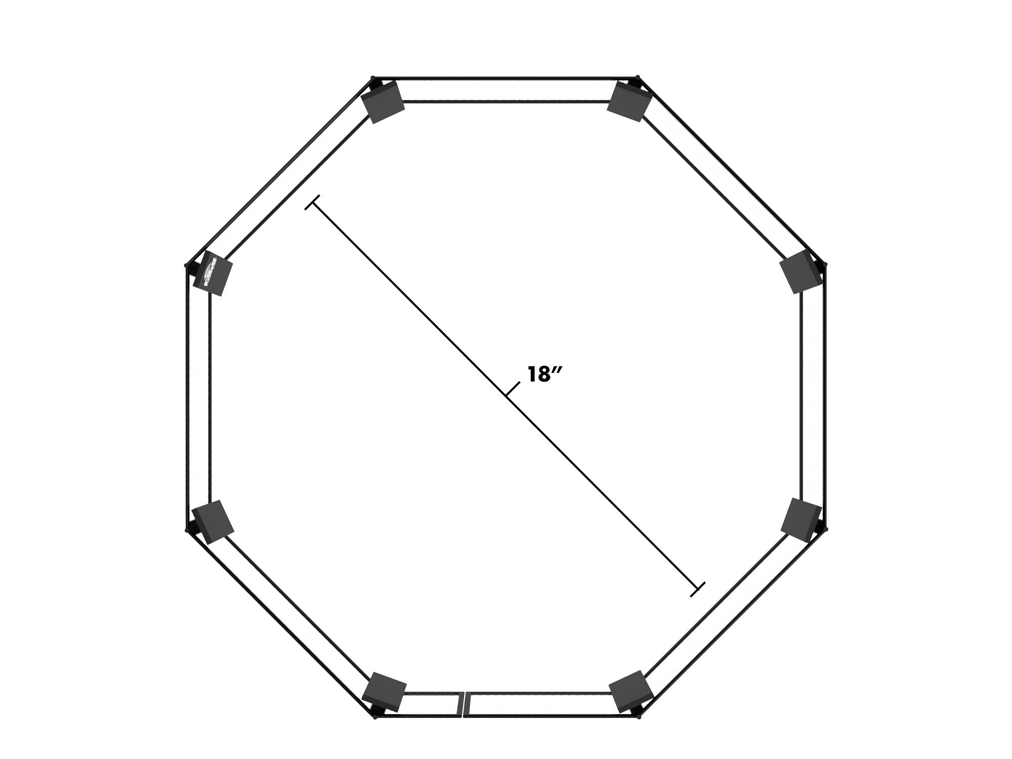 Floor Mounted Octagon Cage