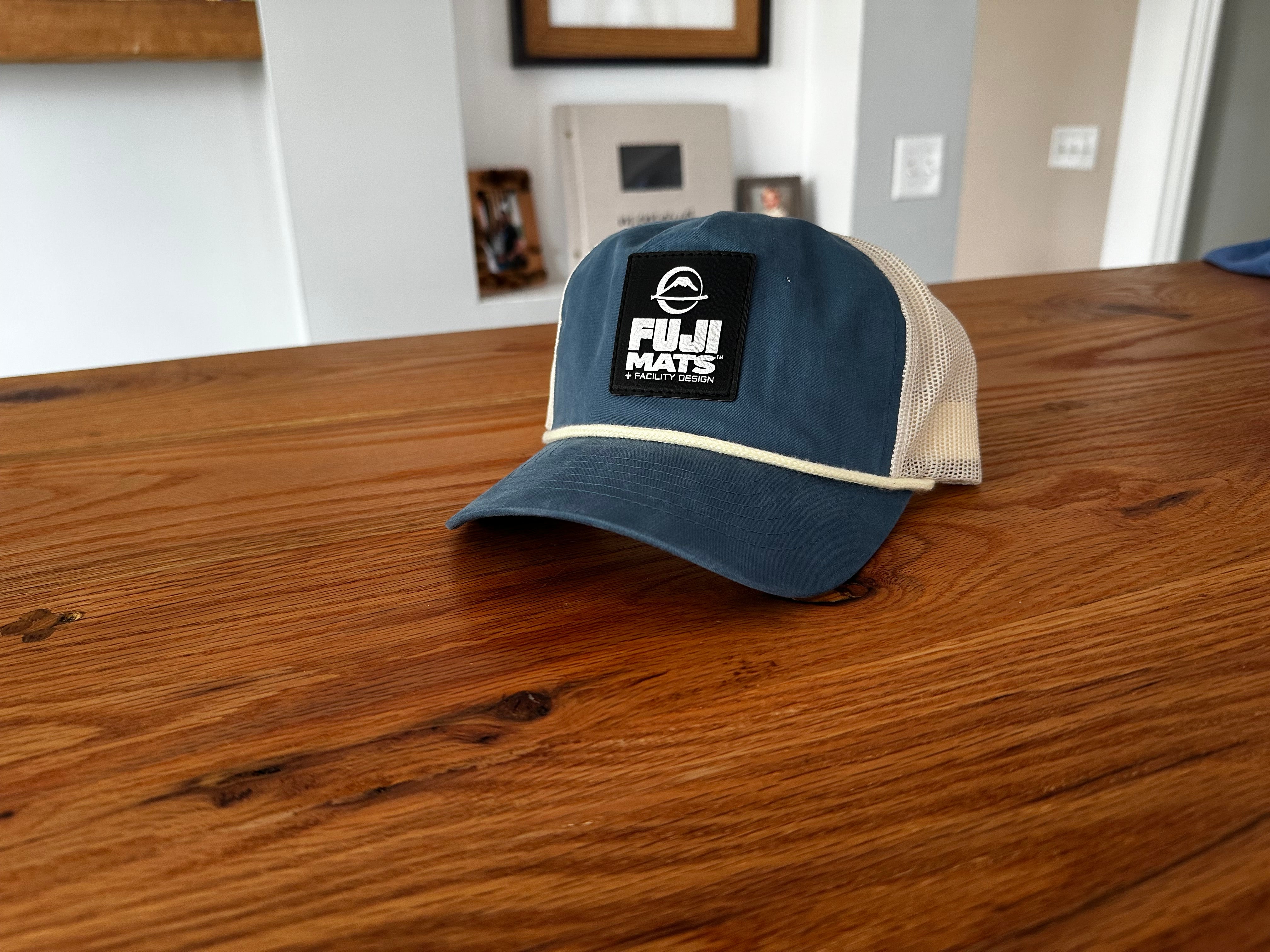 FUJI Surf style Hat - Blue & Cream