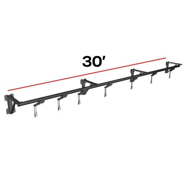 Trolley Bag Rack: Wall Mount 3.0 30' Section