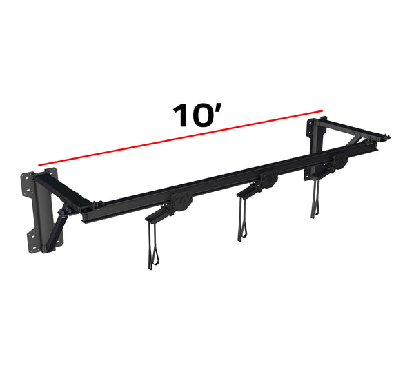Trolley Bag Rack: Wall Mount 3.0 10' Section