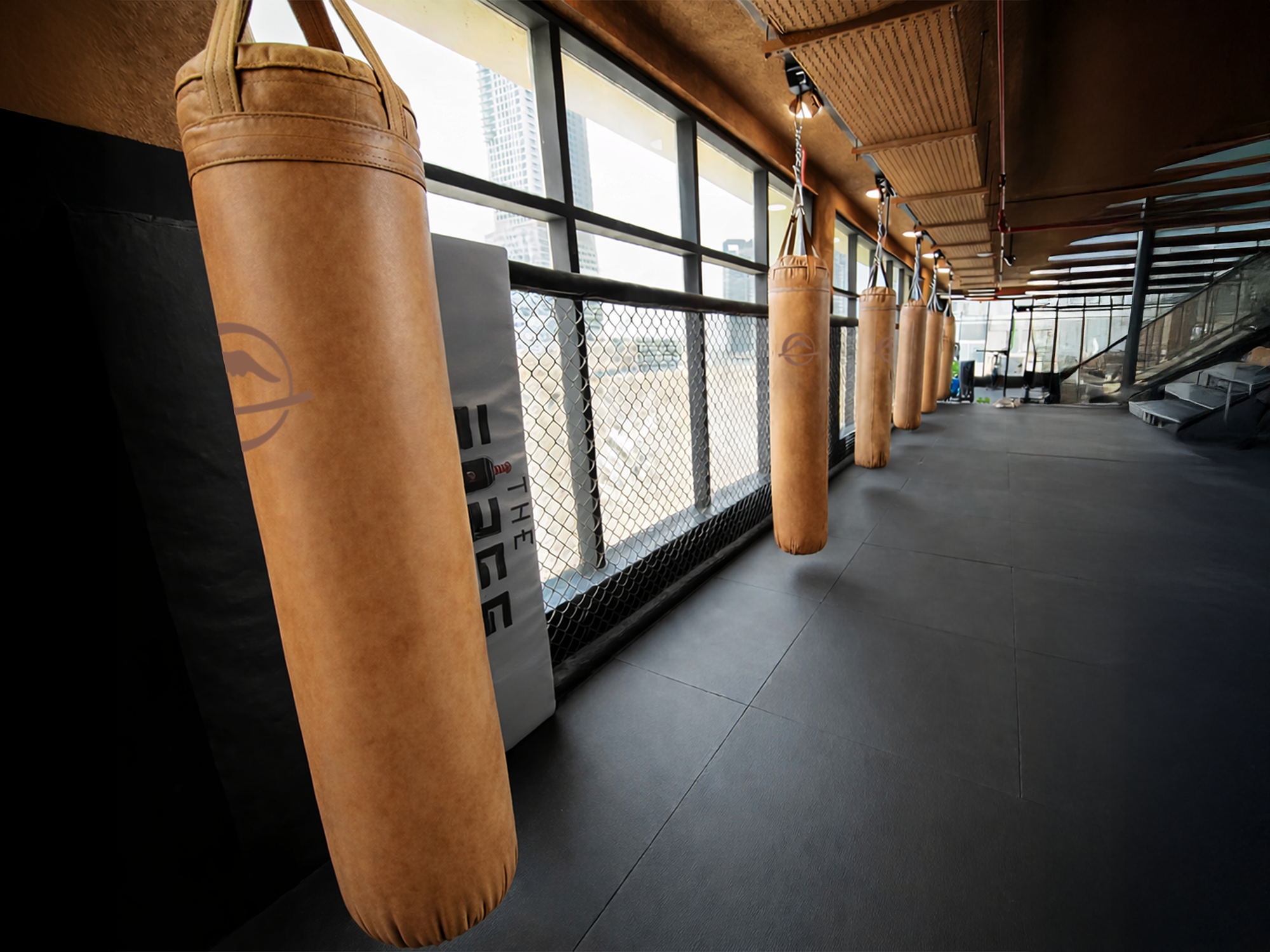 Vintage Leather Muay Thai Bag