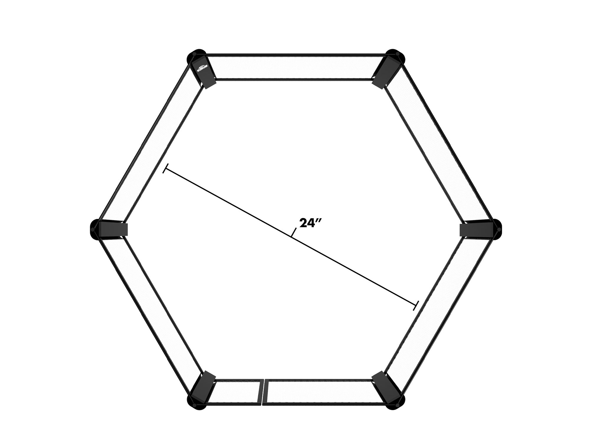 Floor Mounted Hexagon Cage
