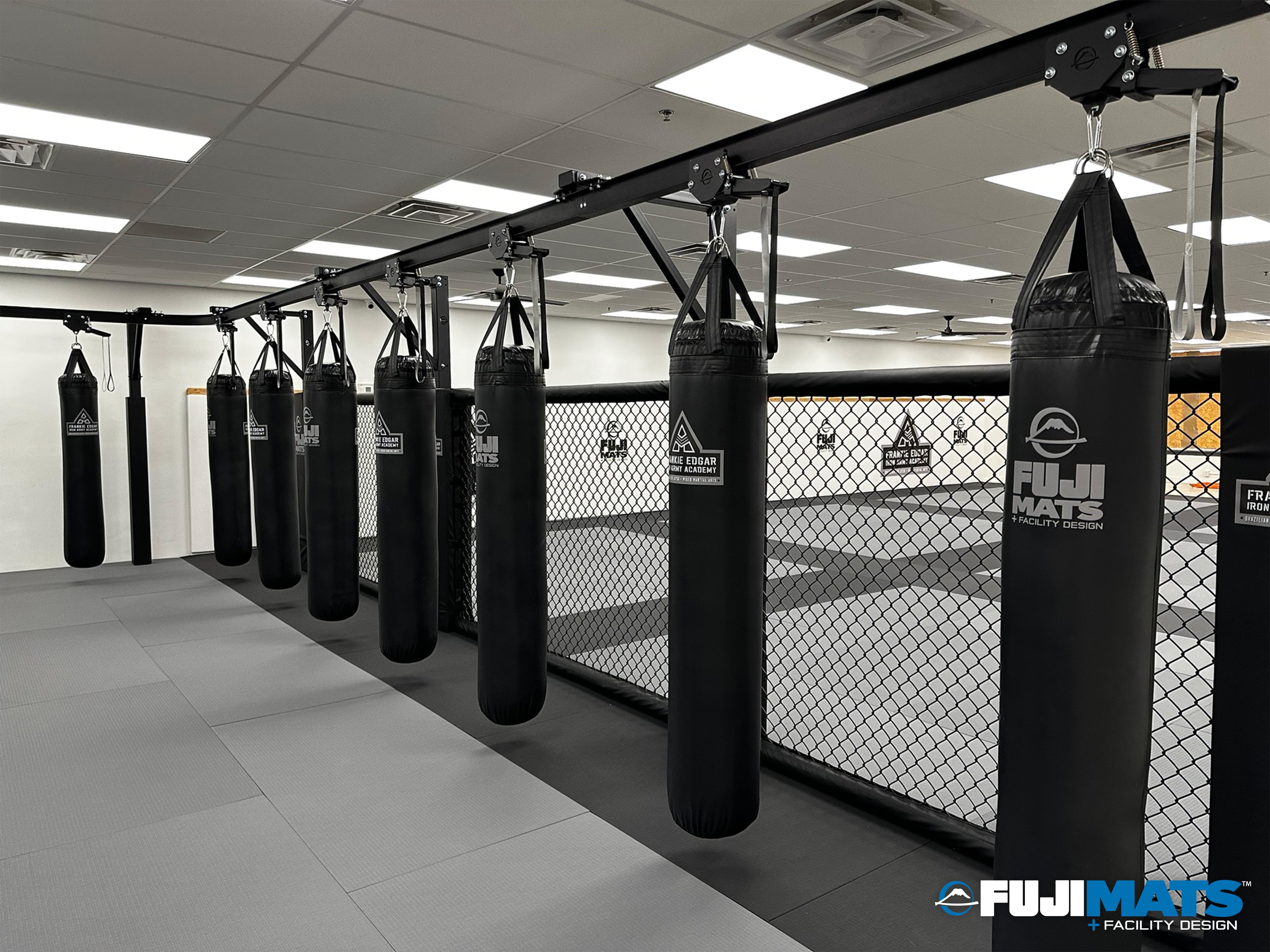 Trolley Bag Rack: Floor Mount