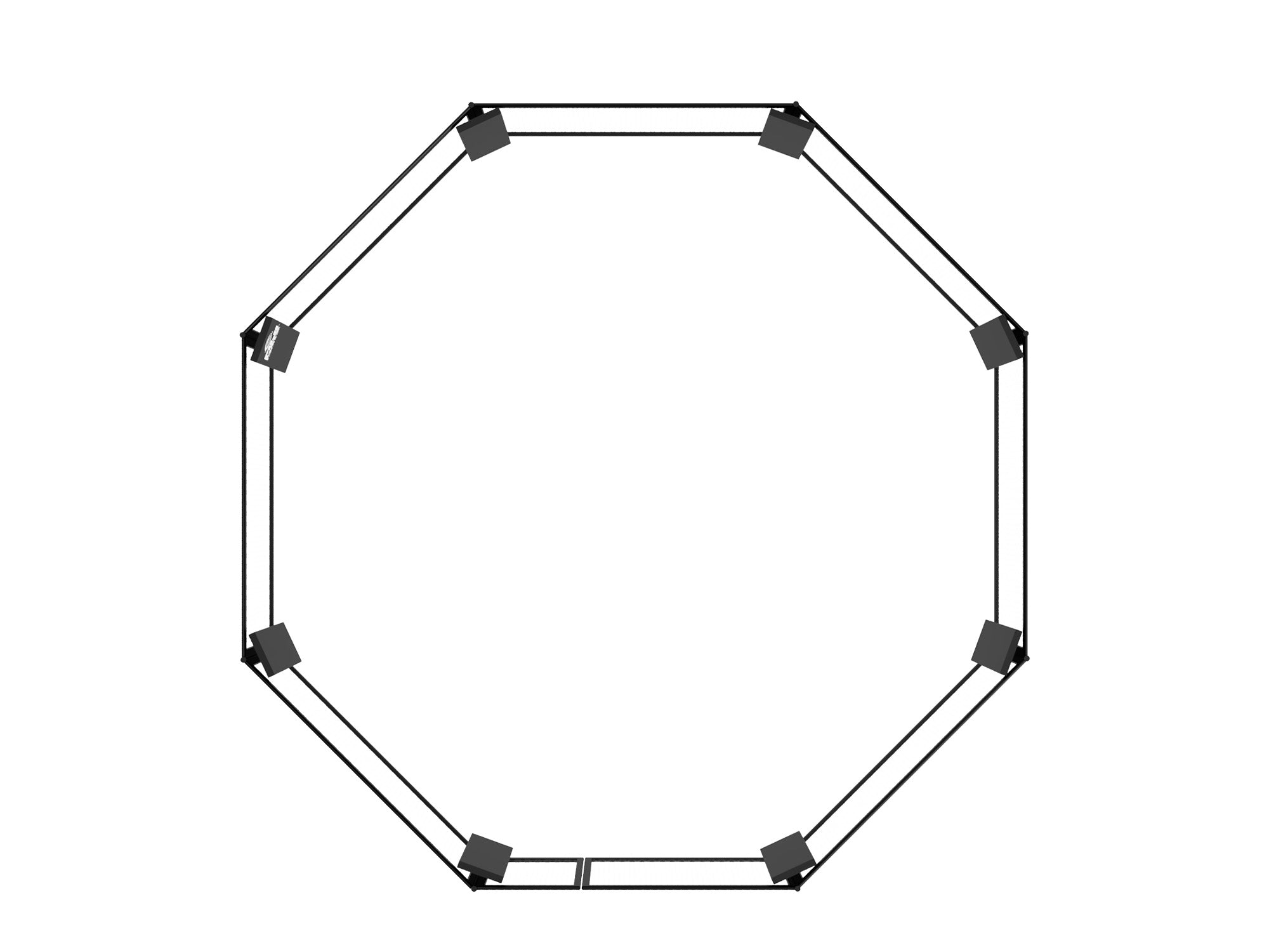 Floor Mounted Octagon Cage