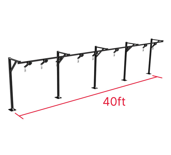 Trolley Bag Rack: Floor Mount