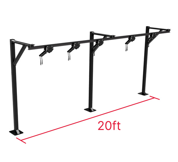 Trolley Bag Rack: Floor Mount