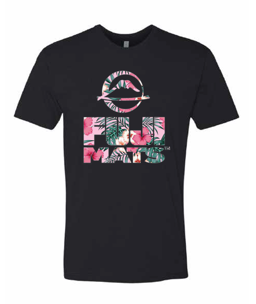 FUJI Mats Floral T-Shirt Black