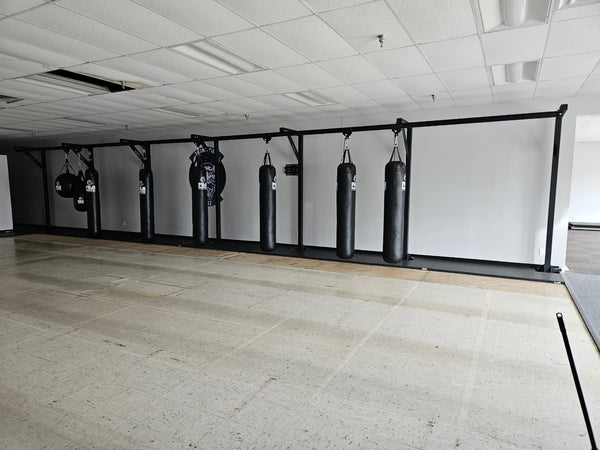 [USED] Floor Mount Bag Rack System - 48ft