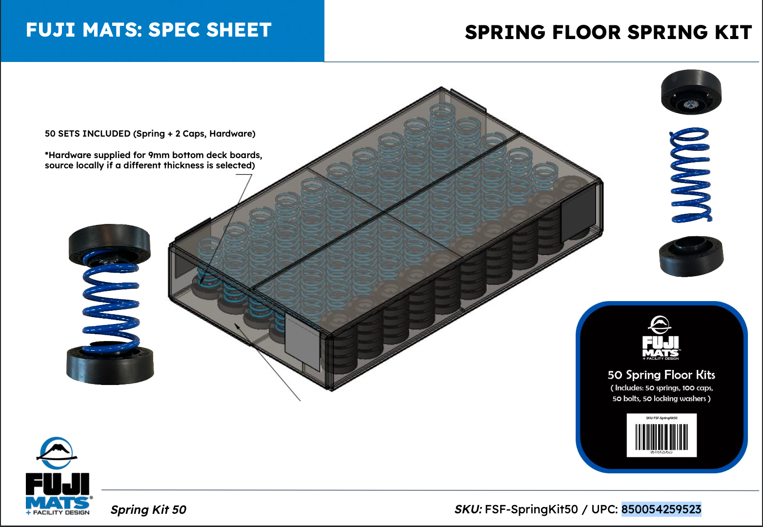 Spring Floor Kits (DIY Spring Floor Build Supplies)